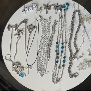 Silver Jewelry: Necklaces and earrings